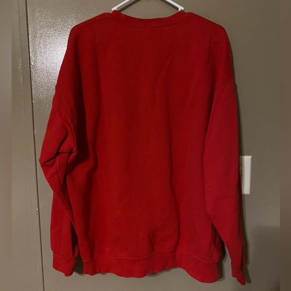 west coast graphic nature red crewneck sweatshirt - popular girl - women's l/xl - Picture 4 of 4